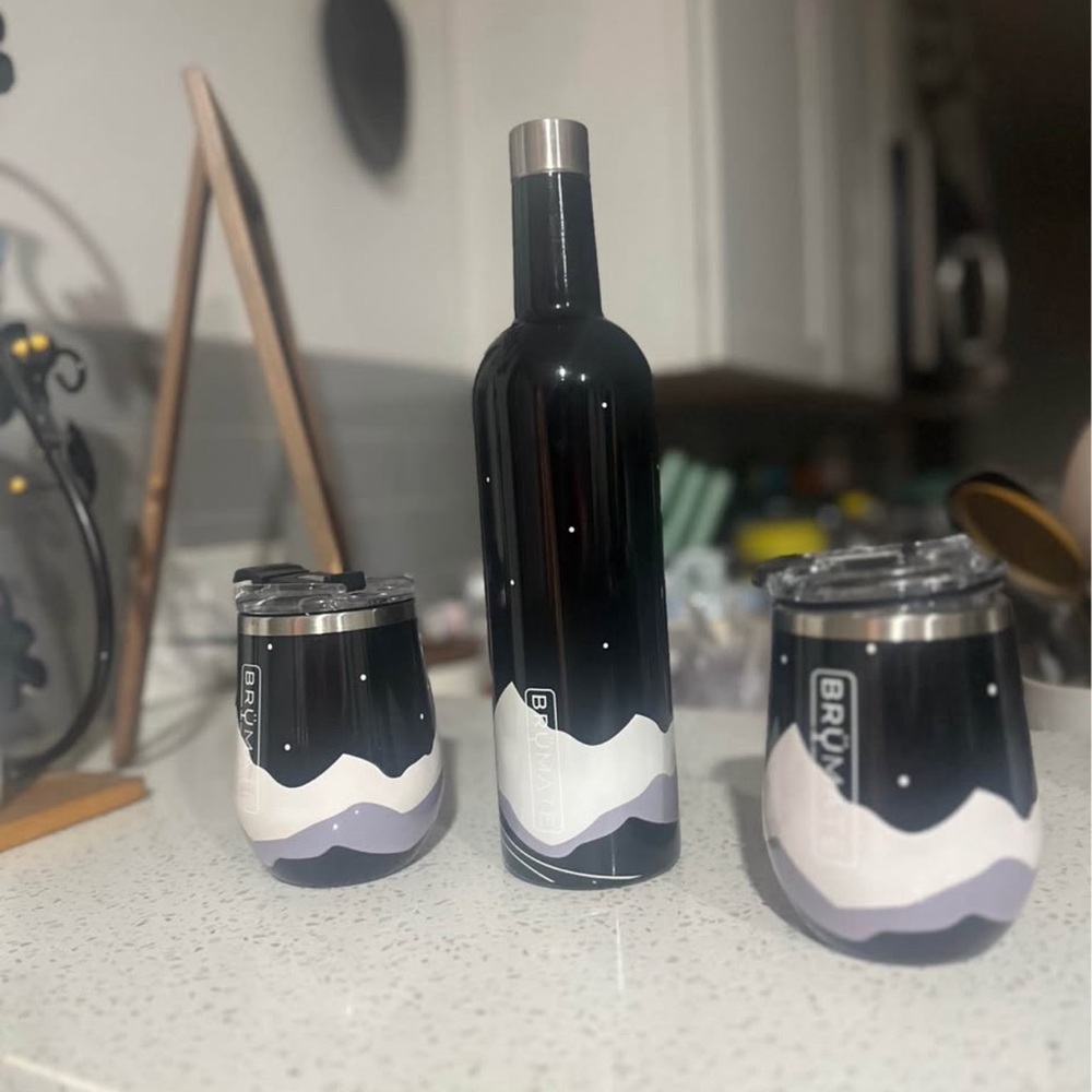 BrüMate Black and White Drinkware Set
